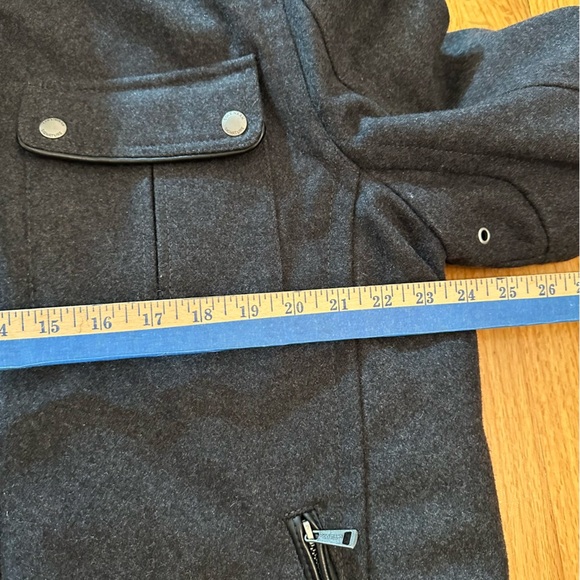 Cole Haan Signature Men's Wool Melton Stand Collar Jacket with Patch Pockets XL - Picture 5 of 14